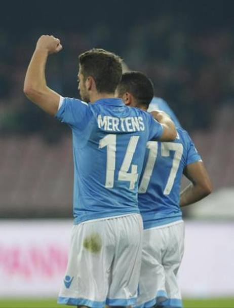 Torna al gol in Serie A anche Mertens, ancora a secco finora in campionato. Ansa